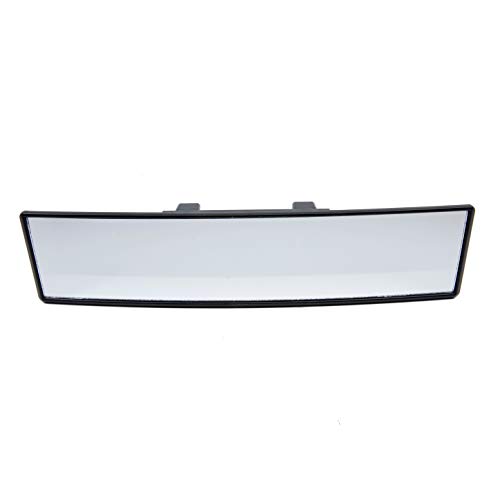 TRIXES Espejo Retrovisor Curvo Extra ancho 300mm con gancho para Abrochar Panorámica de puntos ciegos para Aprender a Conducir