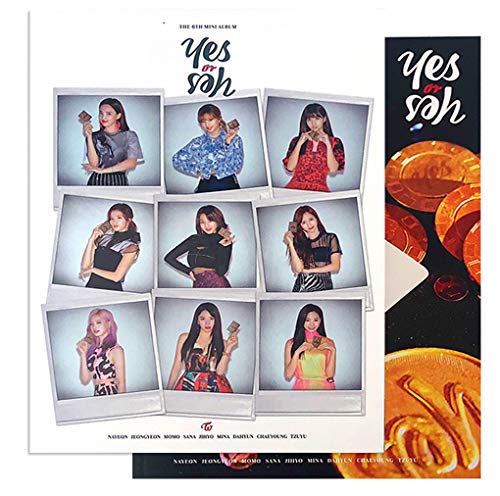 TWICE 6th Mini Album - YES OR YES [ B ver. ] CD + Photobook + Photocards + Yes or Yes Card + FREE GIFT