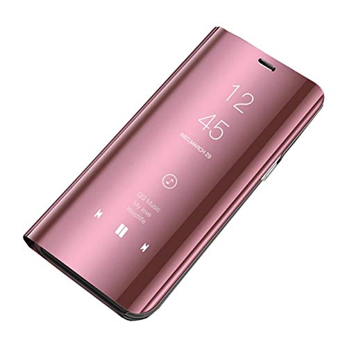 Ubeshine - Carcasa para Samsung Galaxy S8, diseño de espejo con efecto espejo, color transparente oro rosa Talla única