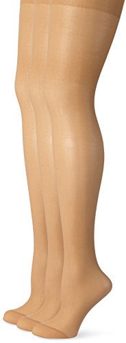 Ulla Popken Strumpfhose 3er Helanca, Medias para Mujer, Beige (Teint 26), 5XL