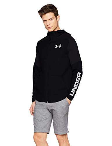 Under Armour Move Light Graphic FZ Parte Superior del Calentamiento, Hombre, Negro, XXL