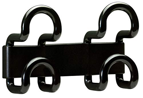 Unilux 100340662 - Colgador doble 2 ganchos, color negro