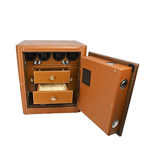 Watch Winder, Con Capacidad For 4 Relojes Automáticos Y Cajones, Extremadamente Silencioso Motor Anti-magnética, Con Suave Y Flexible Reloj De La Almohadilla, Tamaño 40 * 45 * 32cm Mira la cuerda