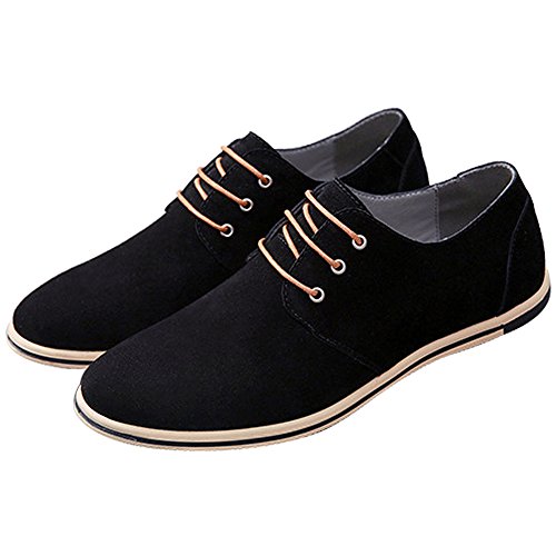 Wealsex Zapatos Oxford Hombre Brogues Hombre Derby Los Colores Mezclados Zapatos De Negocios Negro 50