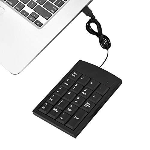 Yosoo Health Gear Teclado numérico USB, Mini Teclado numérico portátil para computadora de Escritorio portátil, Surface Pro, Notebook, 19 Teclas