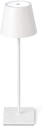 Zafferano Poldina Pro- Lámpara de Mesa, Led de 2 W de Potencia, Temperatura de Color 3000K, Recargable, Clase de Protección IP54, Color Blanco