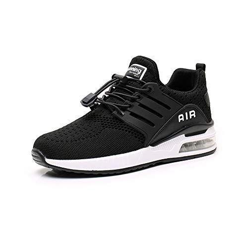 Zapatillas de Deportes Hombre Mujer Aire Libre para Correr Calzado Sneakers Gimnasio Fitness Running Casual Black41