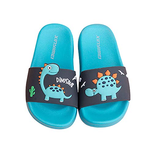 Zapatos de Playa y Piscina para Niña Niño Chanclas Sandalias Mujer Verano Antideslizante Zapatillas casa Hombre Zapatillas de Animal (Azul, Numeric_32) Tamaño de la etiqueta 35