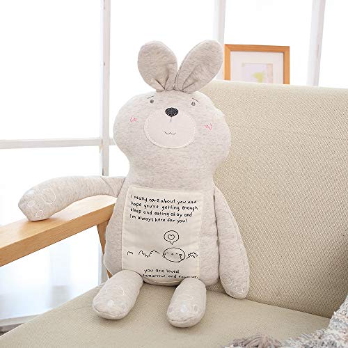 ZHANGMuñeca De Conejo De Patas Largas Almohada De Animales Blandos Niños Duermen Muñeca De Dormir Altura sentada 35cm 0.38kg Conejo