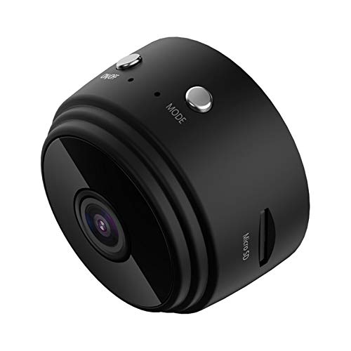 1080P Wifi Mini cámara de seguridad para el hogar P2P Cámara de visión nocturna inalámbrica de vigilancia Monitores remotos App Pulley (Color: Negro)