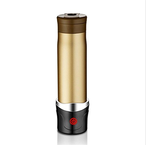 12 V de Acero Inoxidable de Viaje de Coches de la Taza eléctrica de 100 Grados Coche de Calentamiento de la Taza de Agua de la Caldera de Calentador de Agua Botella de vacío Thermos, 1