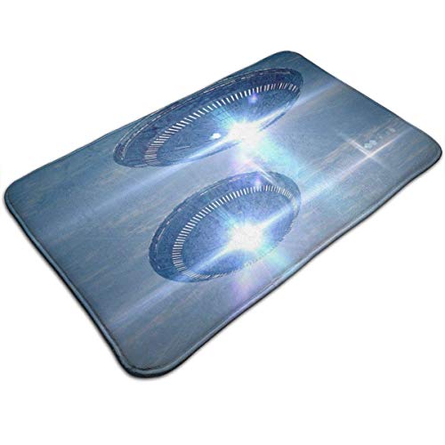 Alfombrillas para puertas interiores al aire libre OVNI extraterrestre Área de entrada lavable antideslizante Alfombras Alfombras Felpudos 50 * 80 cm