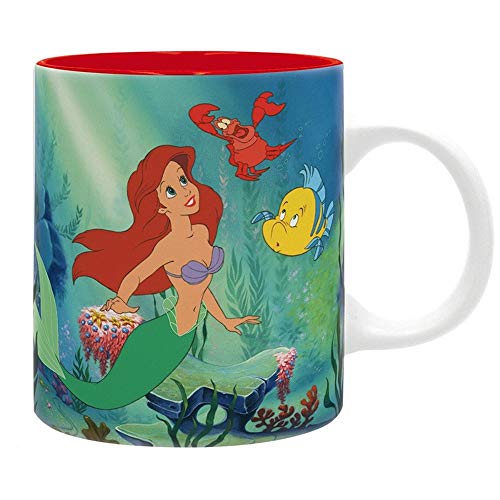 Arielle die Meerjungfrau Disney Premium - Taza de cerámica, diseño de Under The Sea