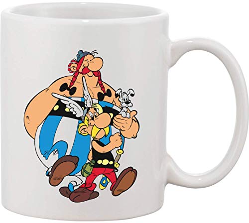 Asterix And Obelix Walking Funny Ceramic Mug bnft