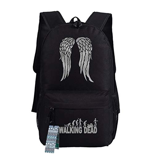 AUGYUESS Mochila escolar Casual Mochila Libreta Mochila para The Walking Dead Cosplay