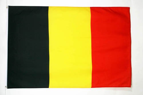 AZ FLAG Bandera de BÉLGICA 150x90cm - Bandera Belga 90 x 150 cm