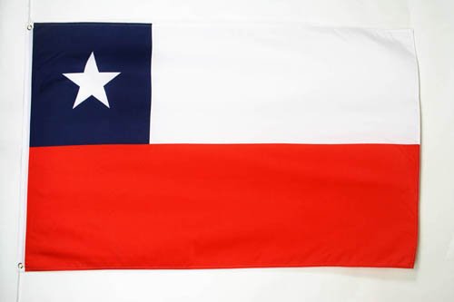 AZ FLAG Bandera de Chile 150x90cm - Bandera CHILENA 90 x 150 cm