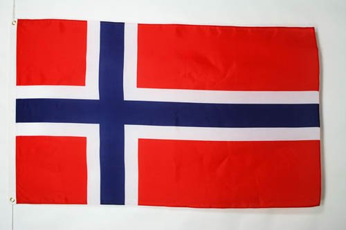 AZ FLAG Bandera de Noruega 150x90cm - Bandera Noruega 90 x 150 cm