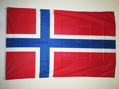 AZ FLAG Bandera de Noruega 150x90cm Uso Exterior - Bandera Noruega 90 x 150 cm Ojales