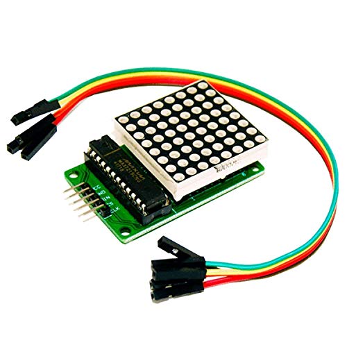 AZDelivery MAX7219 8x8 1 Dot Matriz Modulo de pantalla LED MCU Matrix para Arduino con eBook incluido