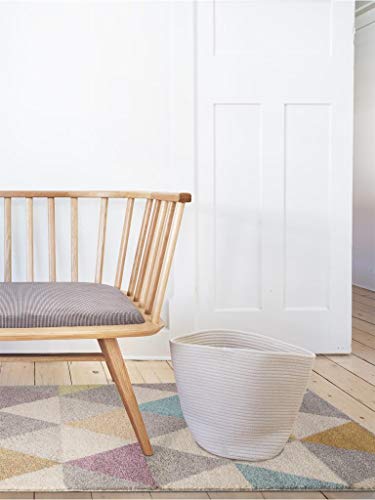 benuta Pastel Geomet Multicolor 120x170 cm | Moderner Teppich für Wohn-und Schlafzimmer Alfombra, Fibra sintética, 120 x 170 cm