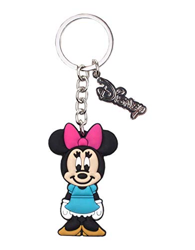 Bioworld Disney Minnie Mouse Rubber Keychain Llavero 16 centimeters Multicolor (Multicoloured)