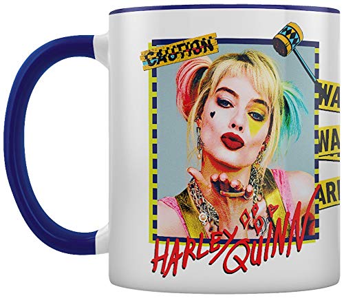 Birds Of Prey MGC25854 - Taza de cerámica, 325 ml, diseño de Harley Quinn Warning)