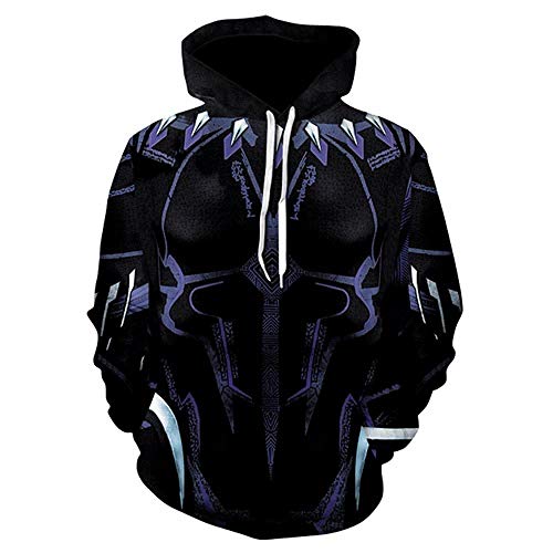 Bomeautify TUNSECHY Hombres Sudaderas con Capucha Hombres de Moda Avenger Alliance 3 Infinite War Panther Spider-Man Sudaderas con Estampado 3D-Hombre araña_S