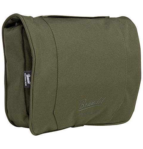 Brandit - Neceser para exteriores (tamaño mediano), Unisex, 8061, verde oliva, grande, talla única