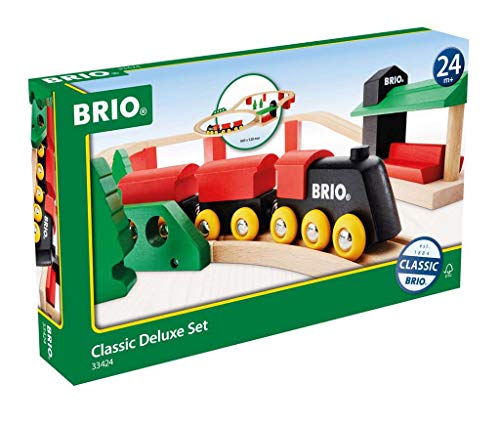 BRIO 33424 trene de Juguete - Trenes de Juguete (Multicolor, Madera, 2 año(s), CE, FSC, 806 mm, 518 mm)