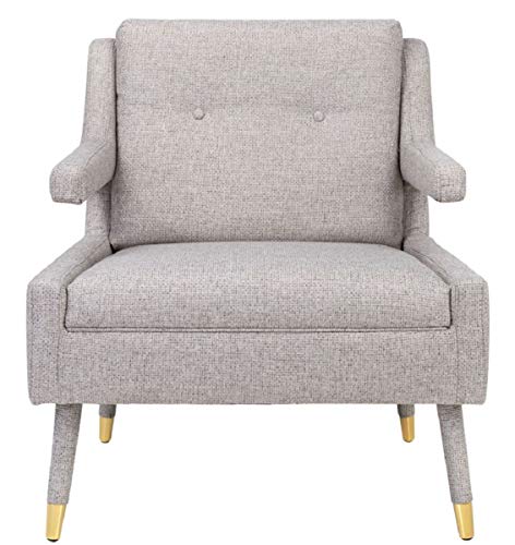 Casa Padrino sillón Gris/Oro 76 x 88 x H. 89 cm - Sillón para Sala de Estar Estilo Neoclásico - Muebles de Sala de Estar de Diseño