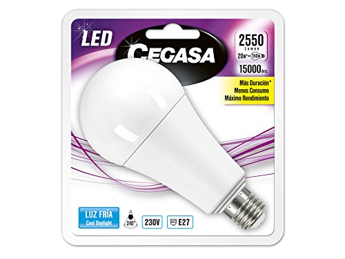 Cegasa Bombillas led 5000k E27, 20 W, Blanco, 143 x 67 x 67 mm