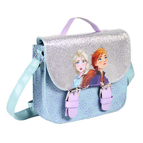 Cerdá, Bolso Bandolera Polipiel de Frozen 2 para Niñas, Azul, Pequeño