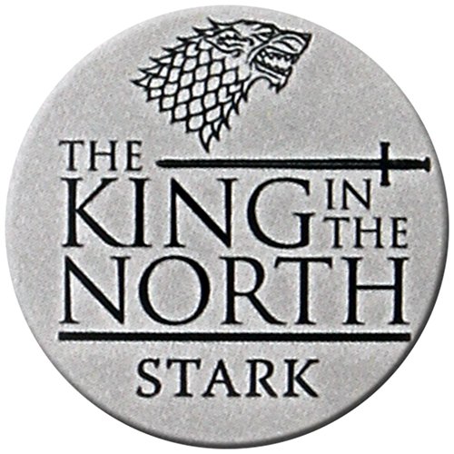 Chapa Juego de tronos Stark rey del norte