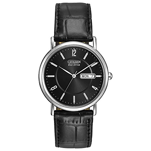 Citizen BM8240-03E - Reloj de Cuarzo para Hombre con Correa de Piel, Color Negro