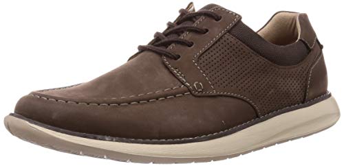 Clarks Un Pilot Tie, Zapatillas Hombre, Marr Oacute N Brown Nubuck Brown Nubuck, 46 EU