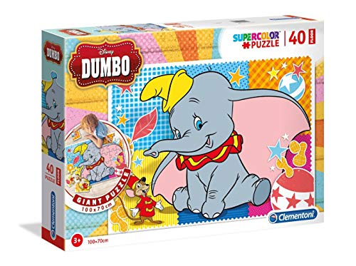 Clementoni- Disney Dumbo Puzzle, 40 Piezas, Multicolor (25461.3)