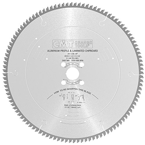 CMT Orange Tools 297.108.14P - Sierra circular 350x3.2x32 z 108 tcg -6 grados silenciosa