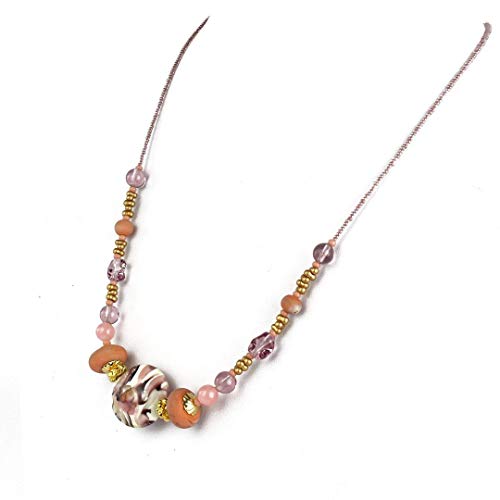 Collar Diana - Rosa - Original Cristal de Murano OMG