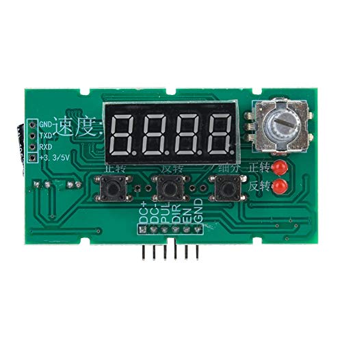 Controlador de Velocidad Del Motor Paso a Paso, YF-18 DC 8-24V Pantalla Digital Regulador de Velocidad Del Motor Paso a Paso Módulo de Control Del Controlador Ajustable