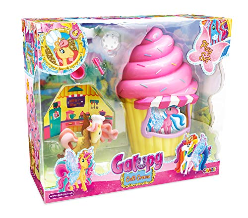 CRAZE Unicornio Galupy Cafe Crema Playset Incluye Figura Coleccionable de Caballo con alas Doradas Gorro de Cocinero 18880