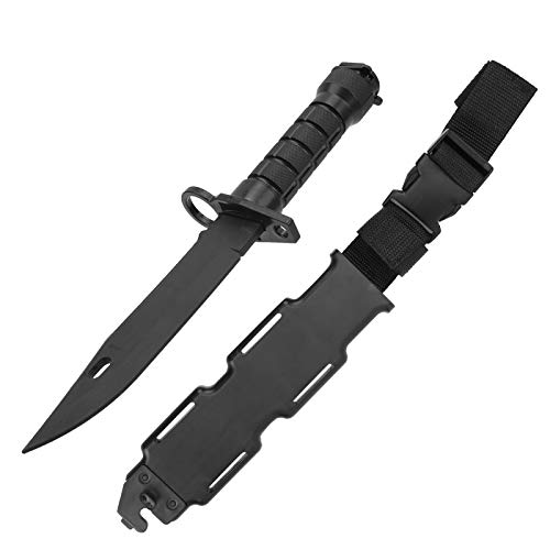 Daga falsa, juguetes de entrenamiento militar, cuchillo falso retráctil liviano, seguro para fanáticos militares, modelos de drama geniales