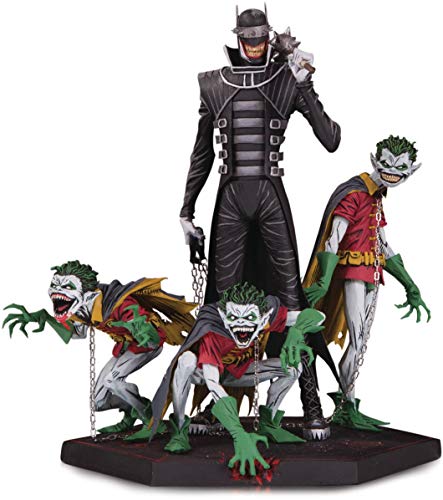 DC Comics MAY190542 Dark Nights - Figura Decorativa de Batman Who Laughs & Robins DLX