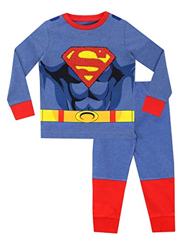 DC Comics Pijamas para Niños con Capa Superman Azul 18-24 Meses