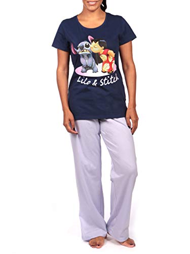 Disney Pijama para Mujer Lilo & Stitch Morado Size Small