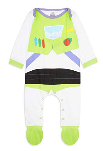 Disney Toy Story Ropa Bebe Niño, Pijama Bebe de Buzz Lightyear, Body Bebe 100% Algodon, Pijama Entero Niño, Regalos para Bebes Niño 0-18 Meses (Multi, 9-12 Meses)