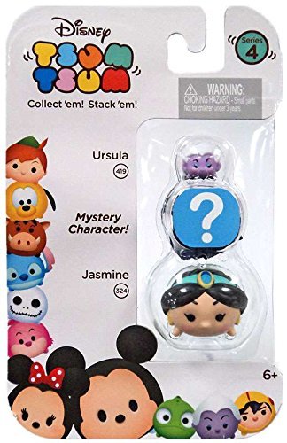 DISNEY TSUM TSUM Serie 4 Ursula & JAZMÍN 1" MINIFIGURA 3-pack