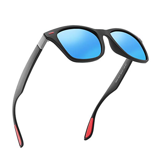 DOVAVA Gafas de sol Hombre Polarizado Protección UV Conducir Gafas de sol Ciclismo (Azul)