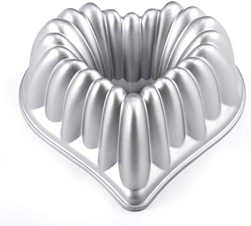 DUDDP Cocina Molde Estaño de la torta del corazón antiadherente molde de la torta de la forma, de la categoría alimenticia aluminio fundido a presión del molde for pasteles, metal DIY de suministros d