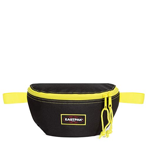 Eastpak Springer Riñonera, 23 cm, 2 L, Kontrast Lime (Negro)